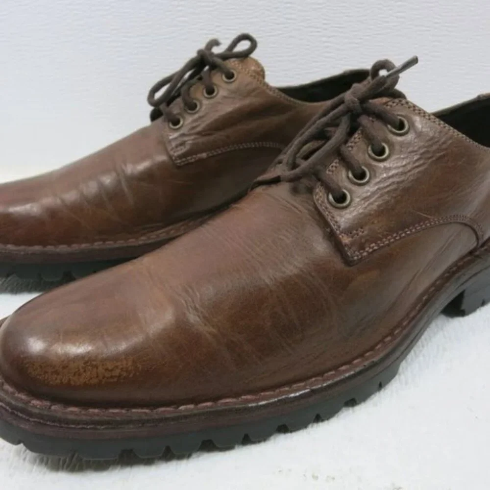 Cole Haan Oil Tanned Heavy Rubber Soles Dress Men's Footwear Oxfords Sz 10.5 M
